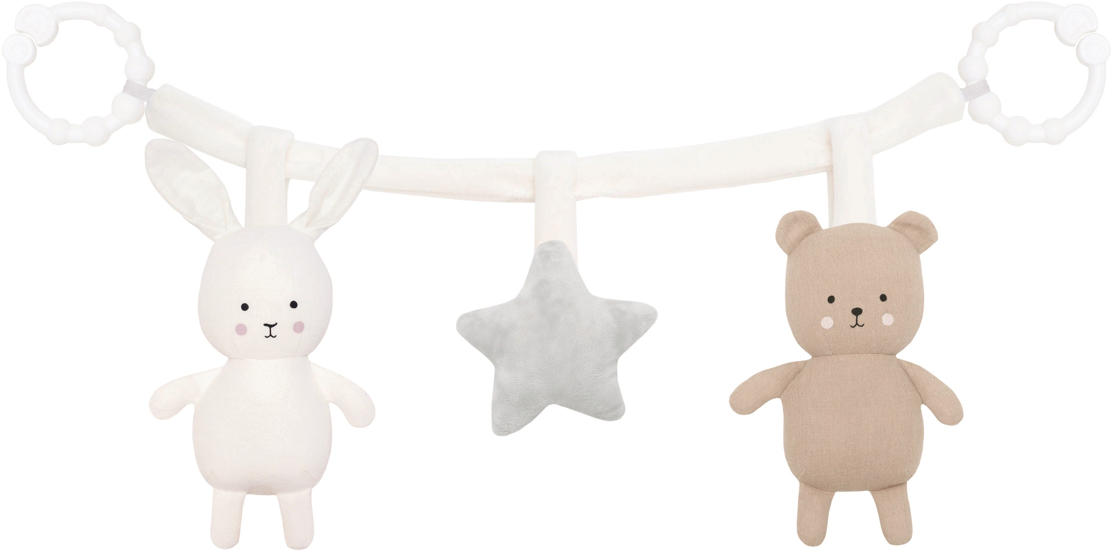 JABADABAD Pram rattlechain teddy/bunny