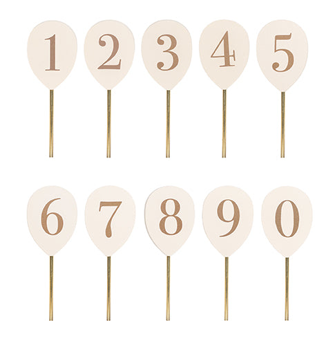 JABADABAD Ballons chiffres  4.3x1x11.3cm