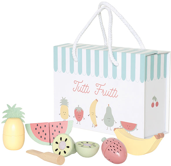 JABADABAD Ensemble de fruits   20x14x7cm