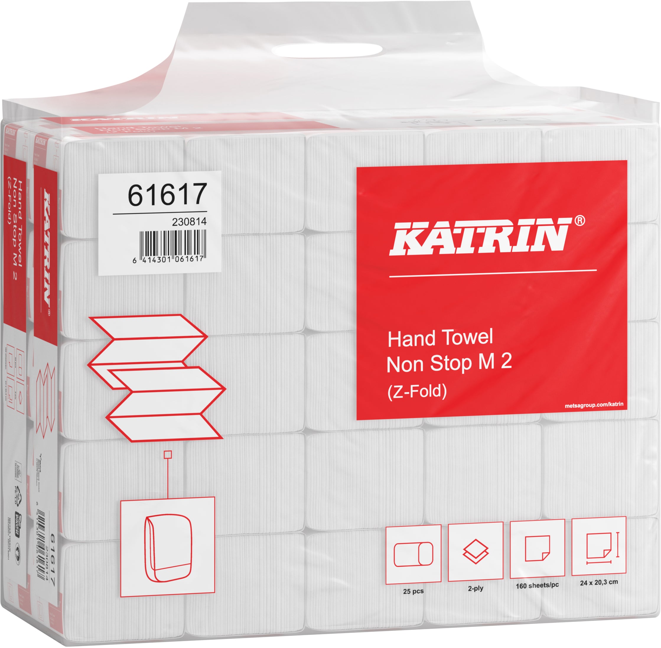 KATRIN Serviettes de bain N.Stop M2 589665 2x, blanc, recycling