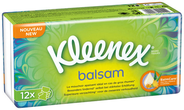 KLEENEX Mouchoirs en papier Balsam 18593 4 pli 12 pcs.