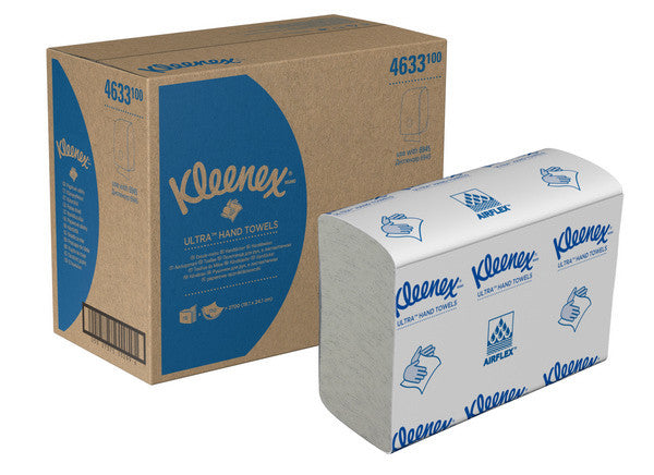 KLEENEX Serviettes 2x 24,1x19,1cm 37374 blanc, Z-pliage 18x150 flls.