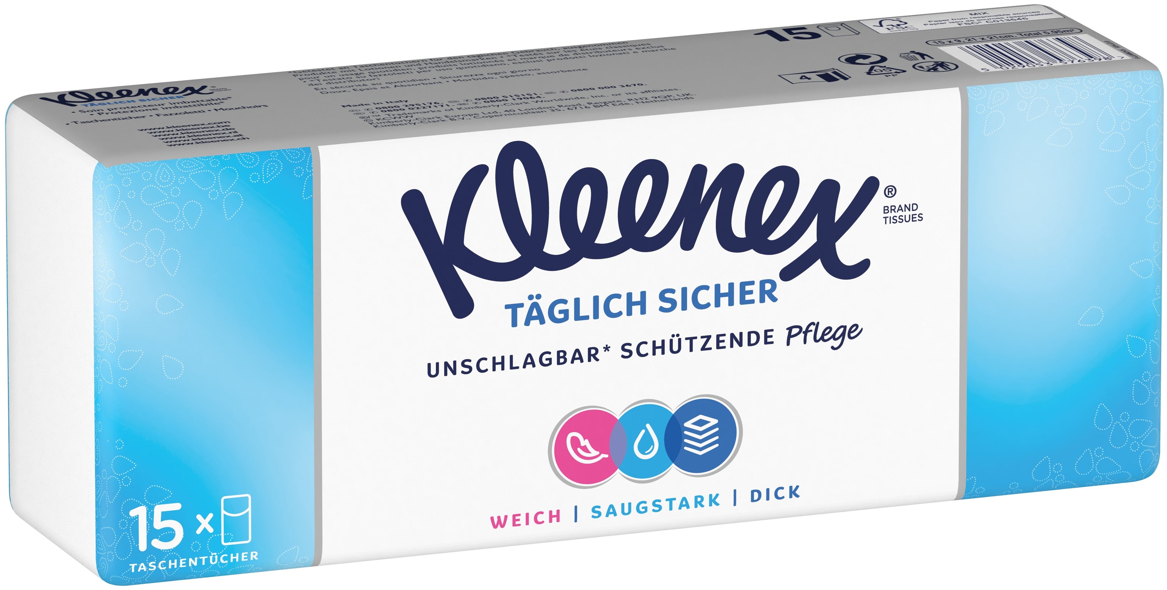 KLEENEX Mouchoirs 3824122 15 pcs.