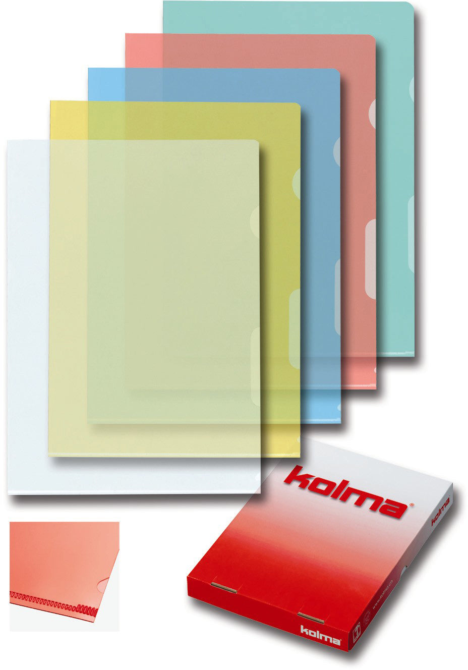 KOLMA Dossiers A4 59.444.19 ass., soft 100 pcs.