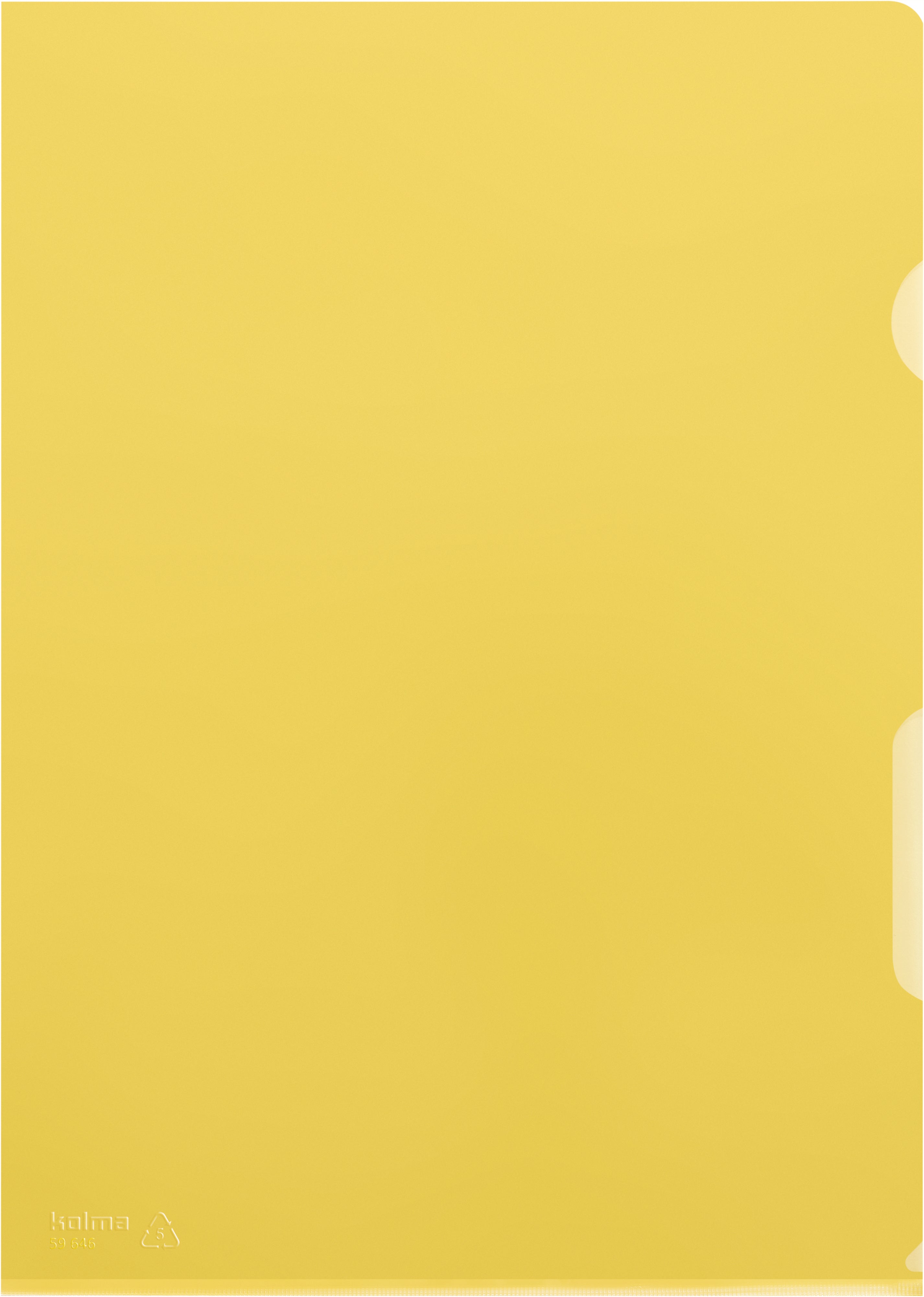 KOLMA Dossier Superstrong A4 59.646.11 jaune lisse 10 pièces