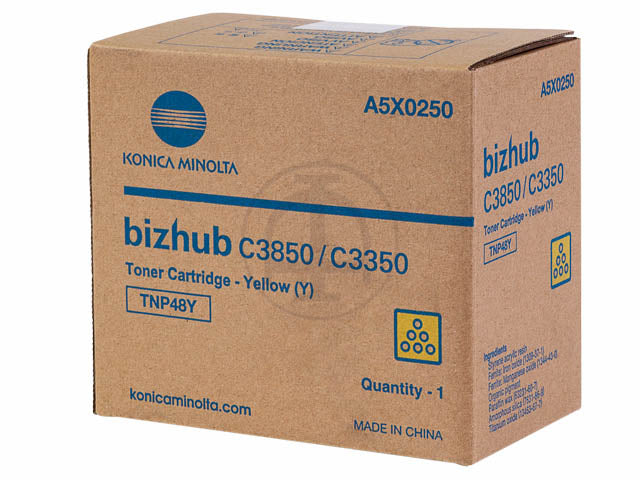 KONICA MINOLTA Toner TNP48Y yellow A5X0250 Bizhub C3850 10'000 pages