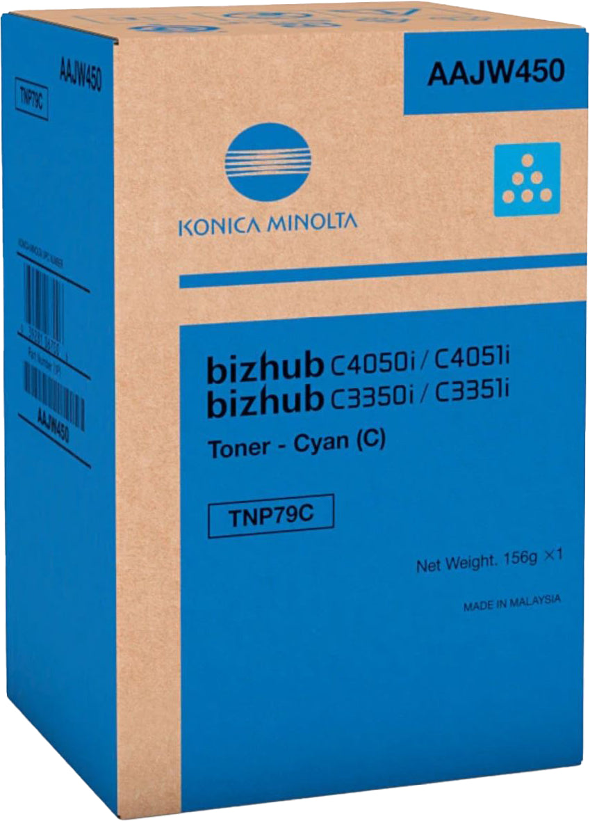 KONICA MINOLTA Toner TNP79C cyan AAJW450 Bizhub C3350i 9000 pages