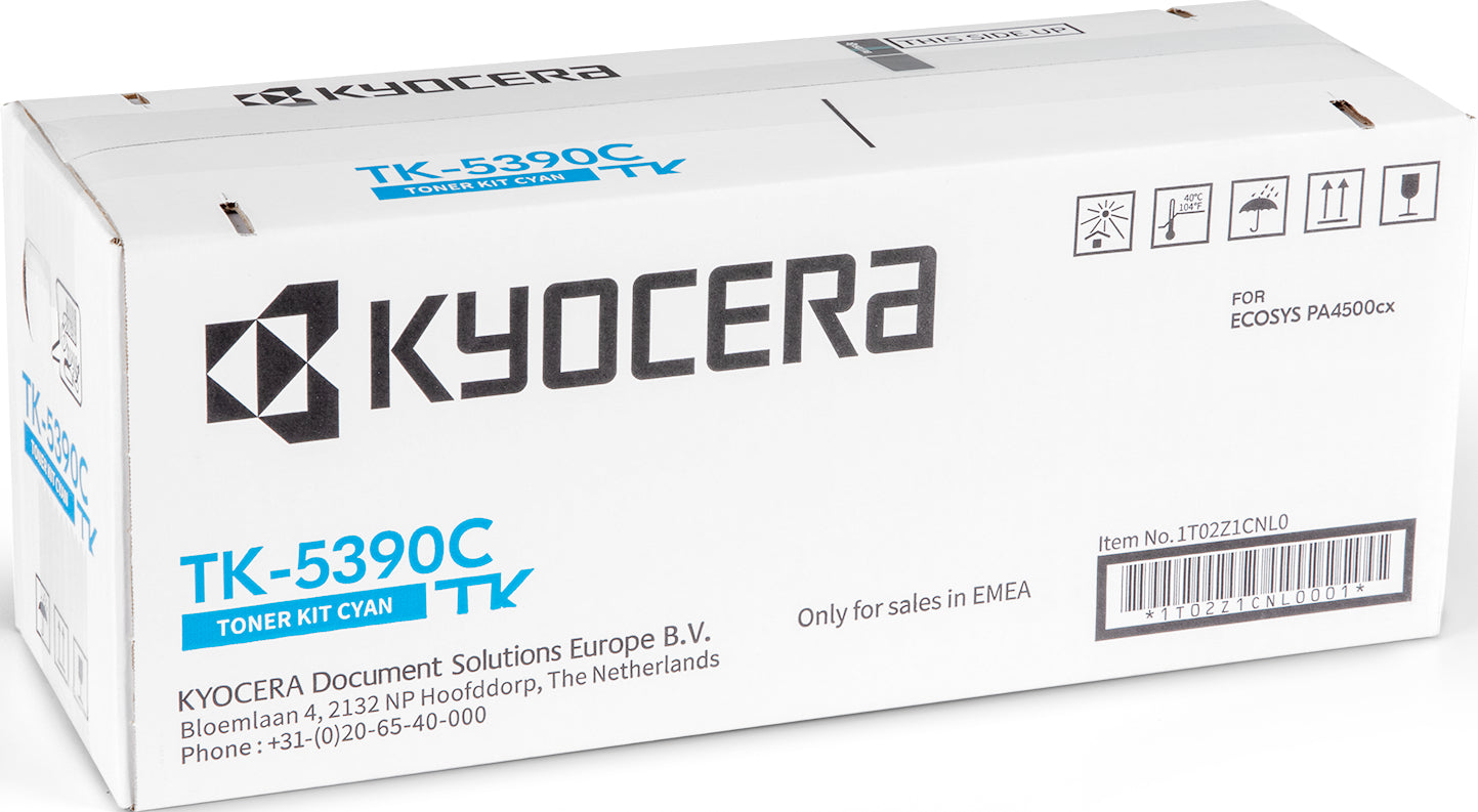 KYOCERA Cartouche toner cyan TK-5390C Ecosys PA4500cx 13'000 pages