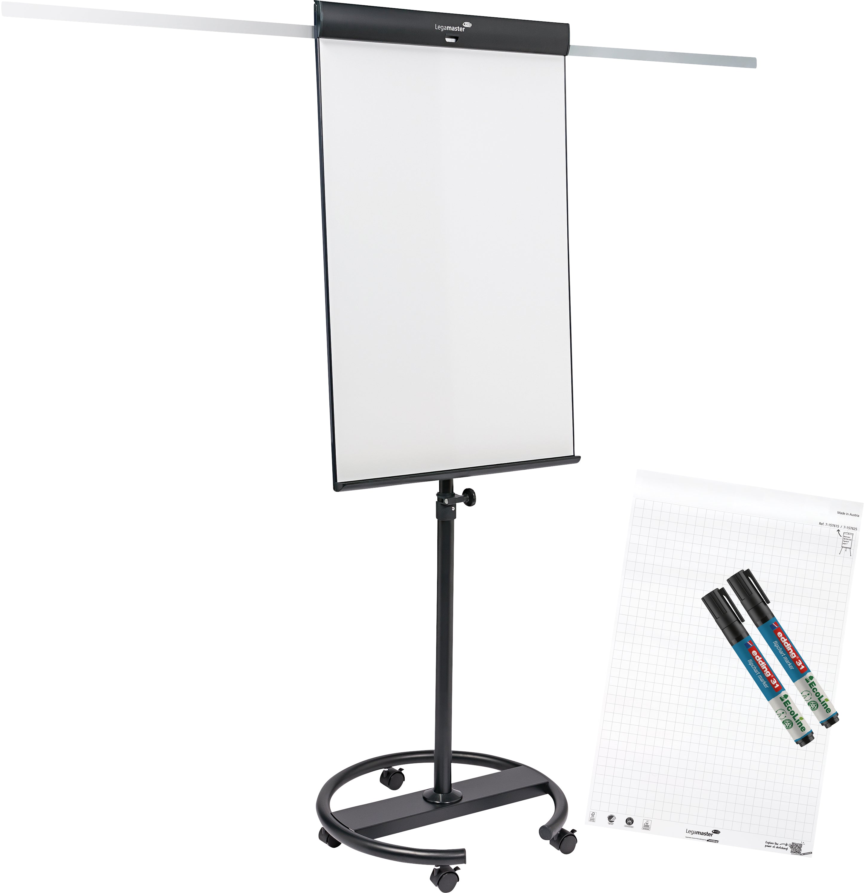 LEGAMASTE Flipchart Pied rond   135x77cm