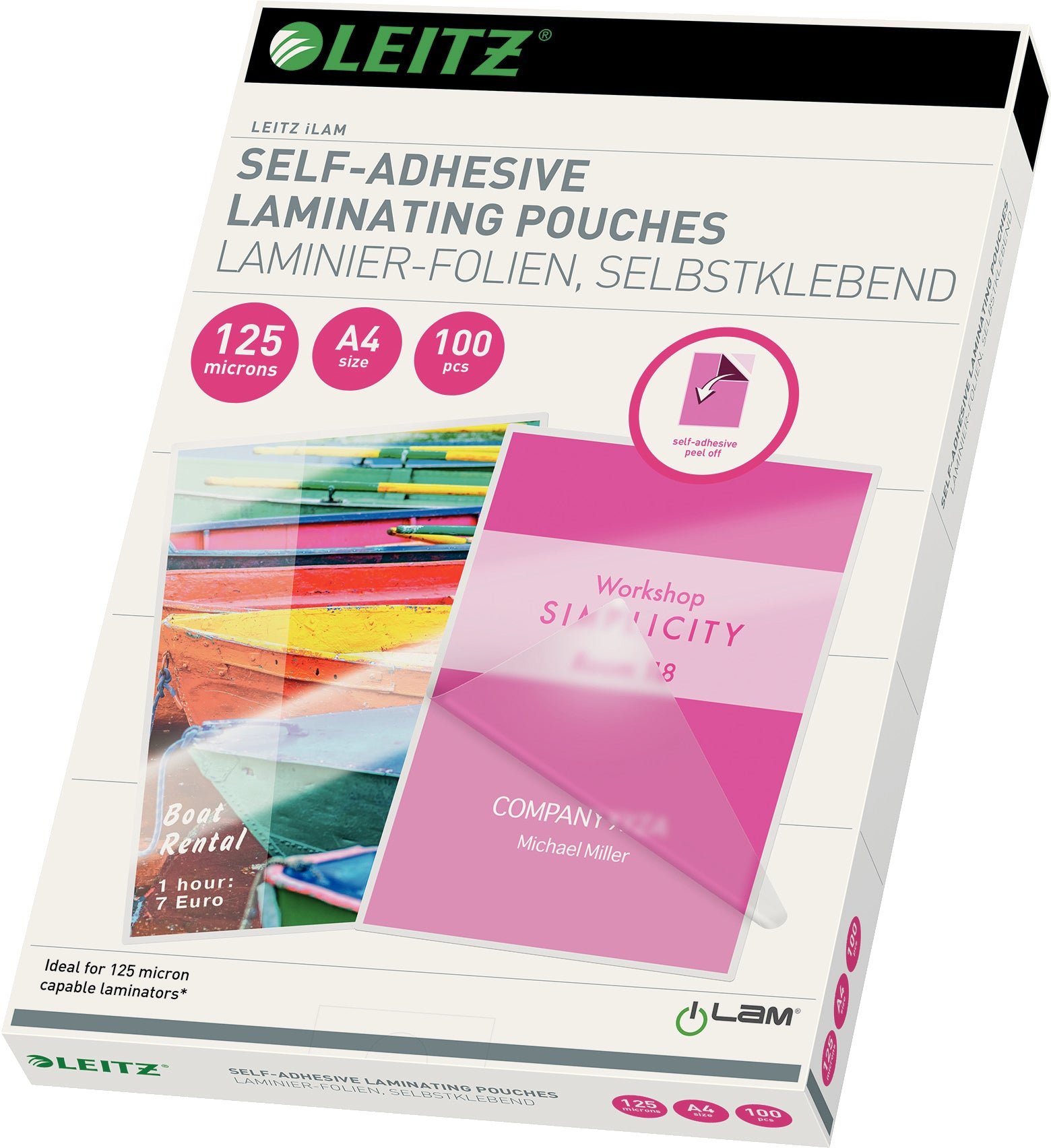 LEITZ     Pochettes à plastifier      A4