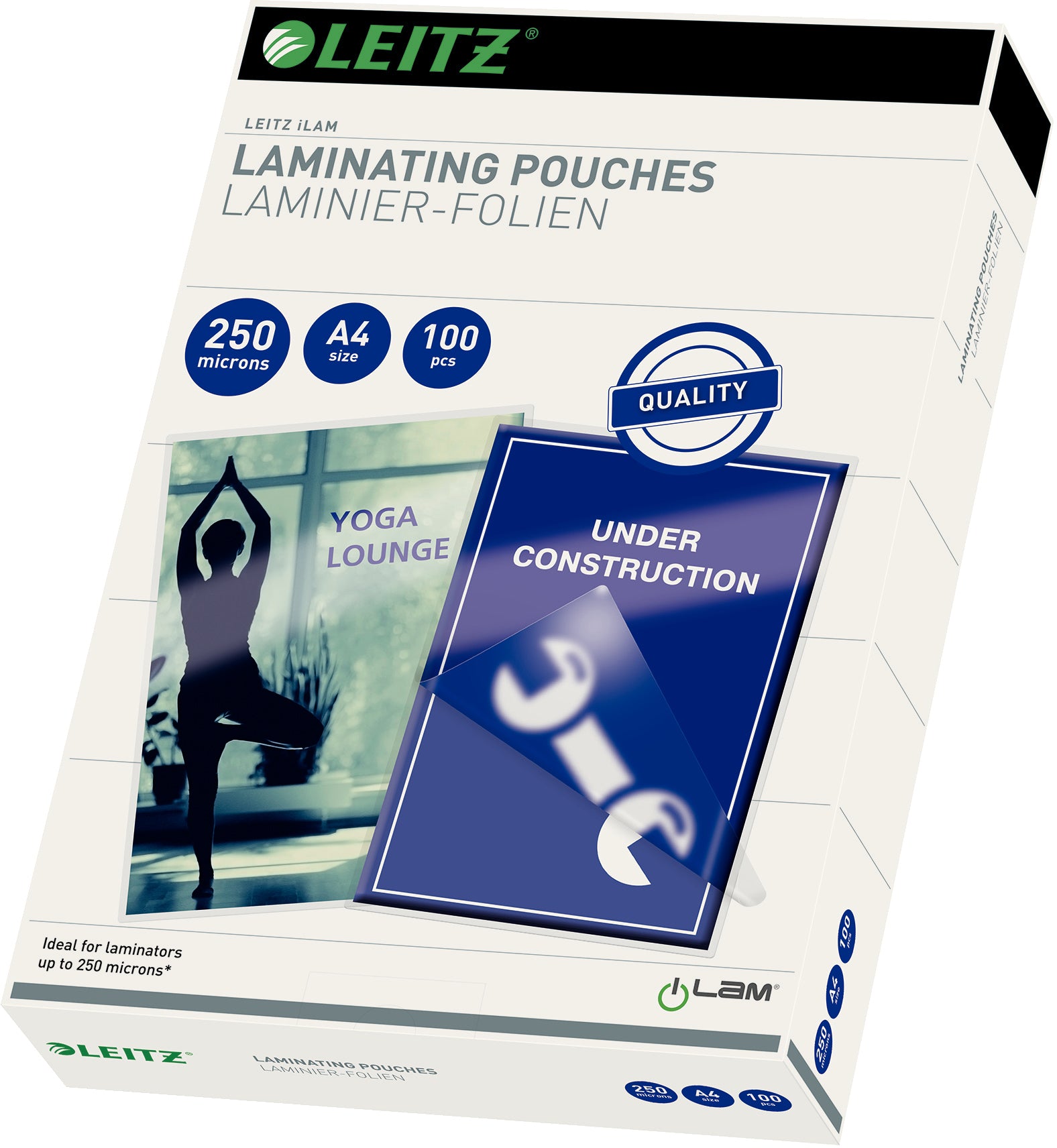 LEITZ     Pochettes à plastif.        A4