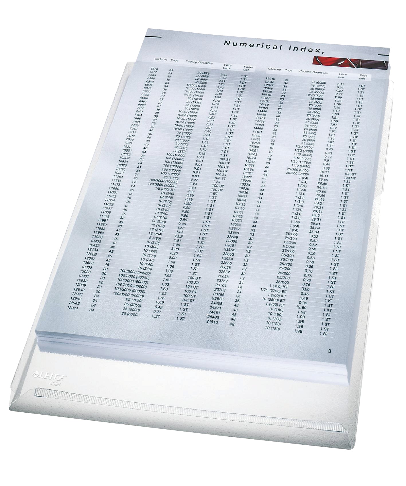 LEITZ Chemises 4056-30-03 A4, transparent, 170My,5 pcs.