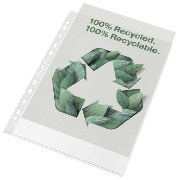 LEITZ Dossier PP Recycle A4 627493 transparent, 70my 100 pcs.
