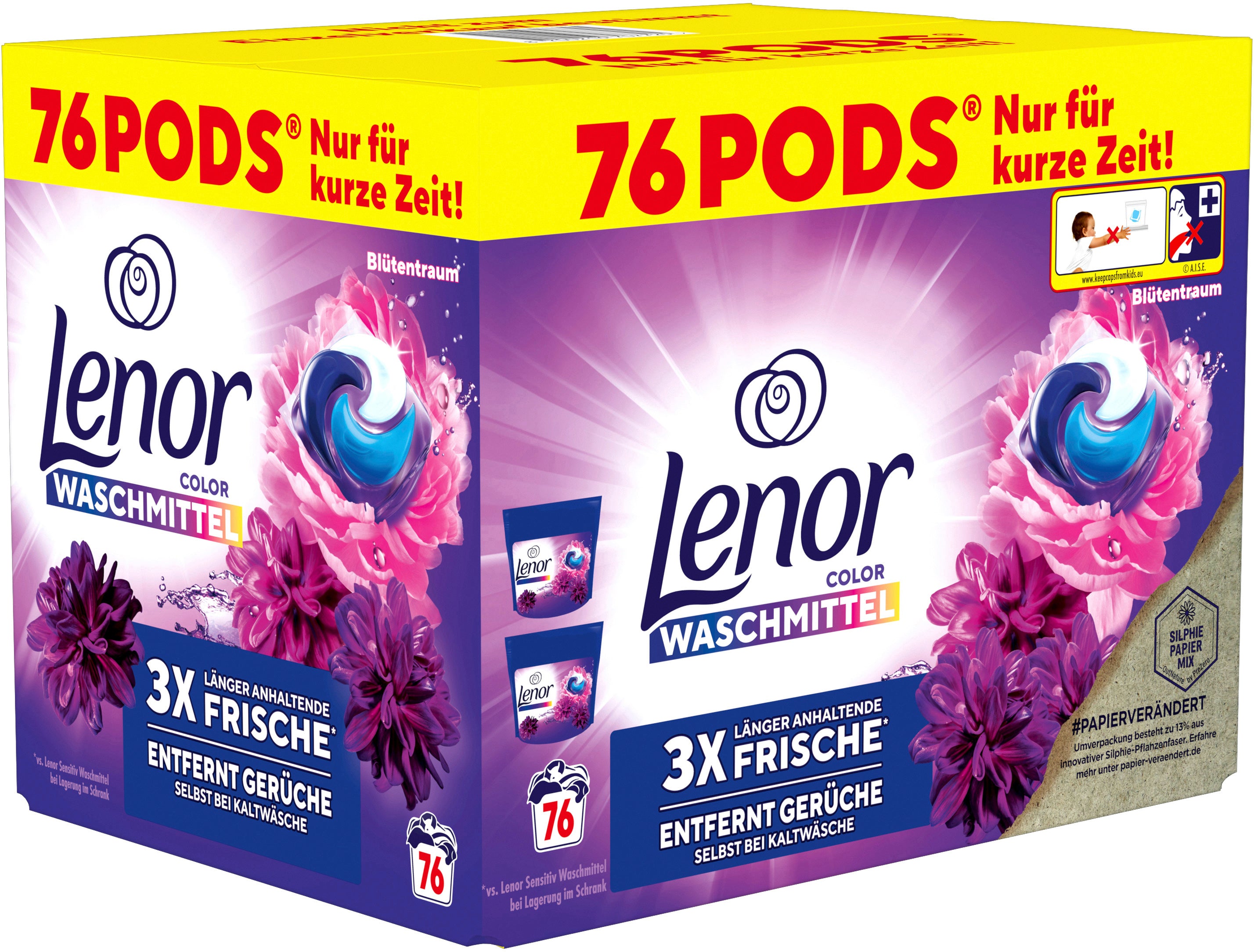 LENOR Détergent Allin1 972044 Rêve floral 76 Pods
