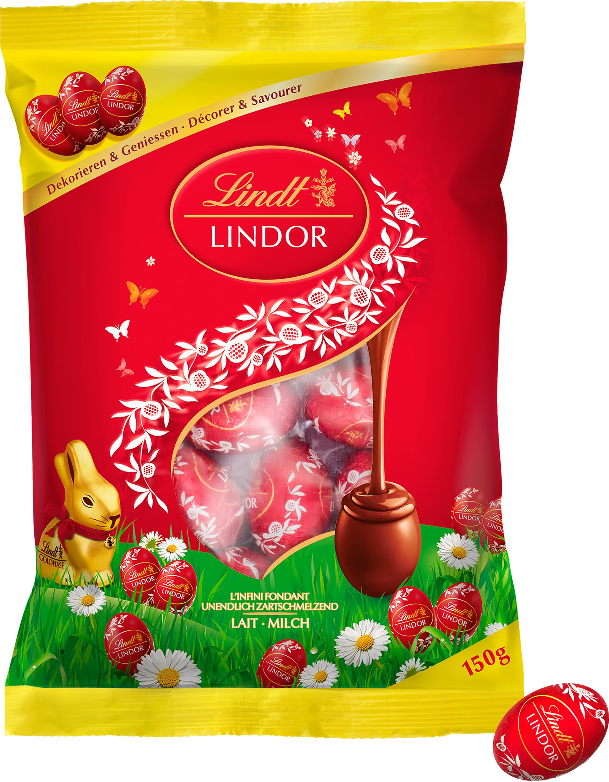 LINDT Lindor oeufs 659322 lait 150g