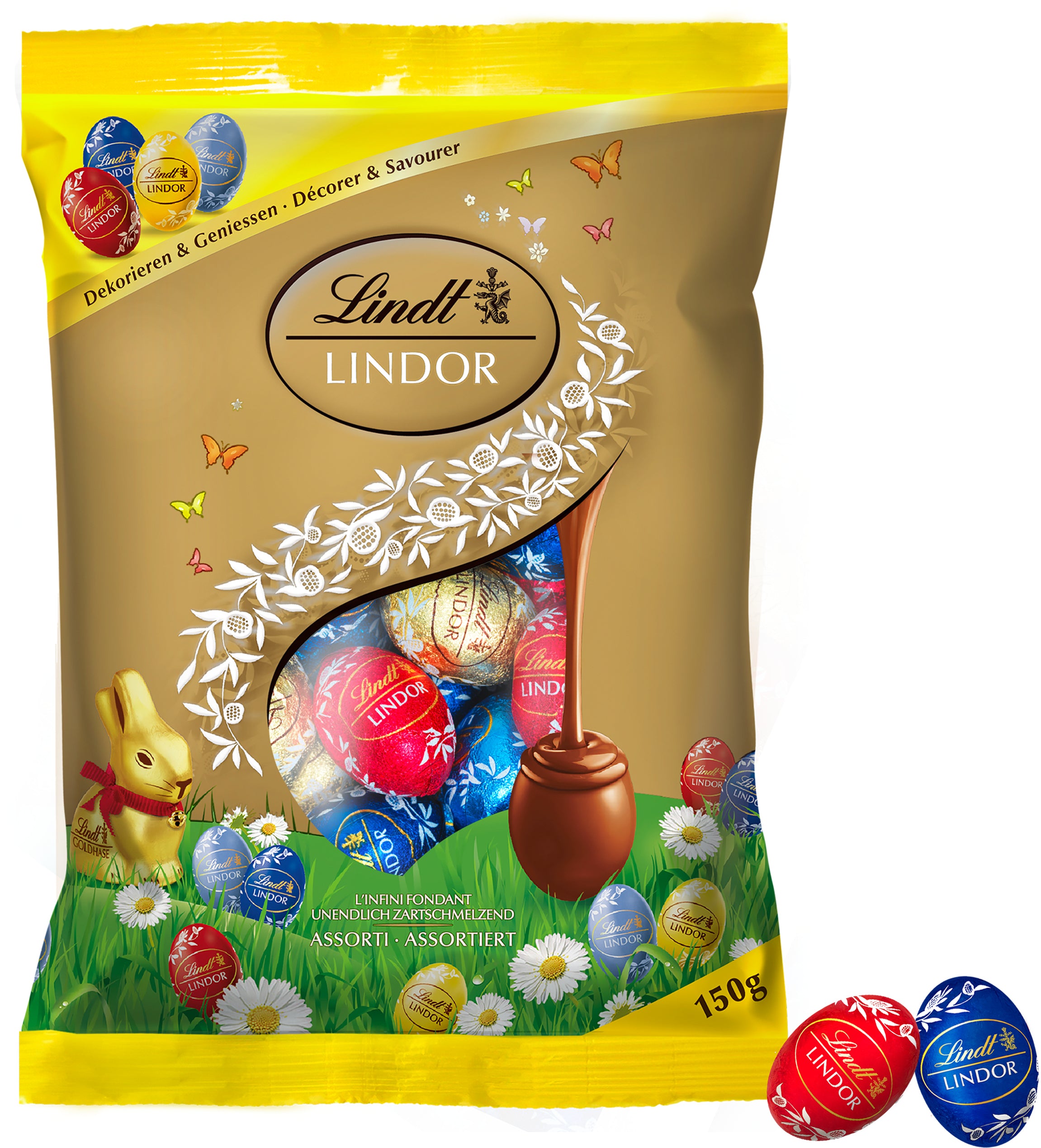 LINDT Lindor oeufs 659394 assorti 150g