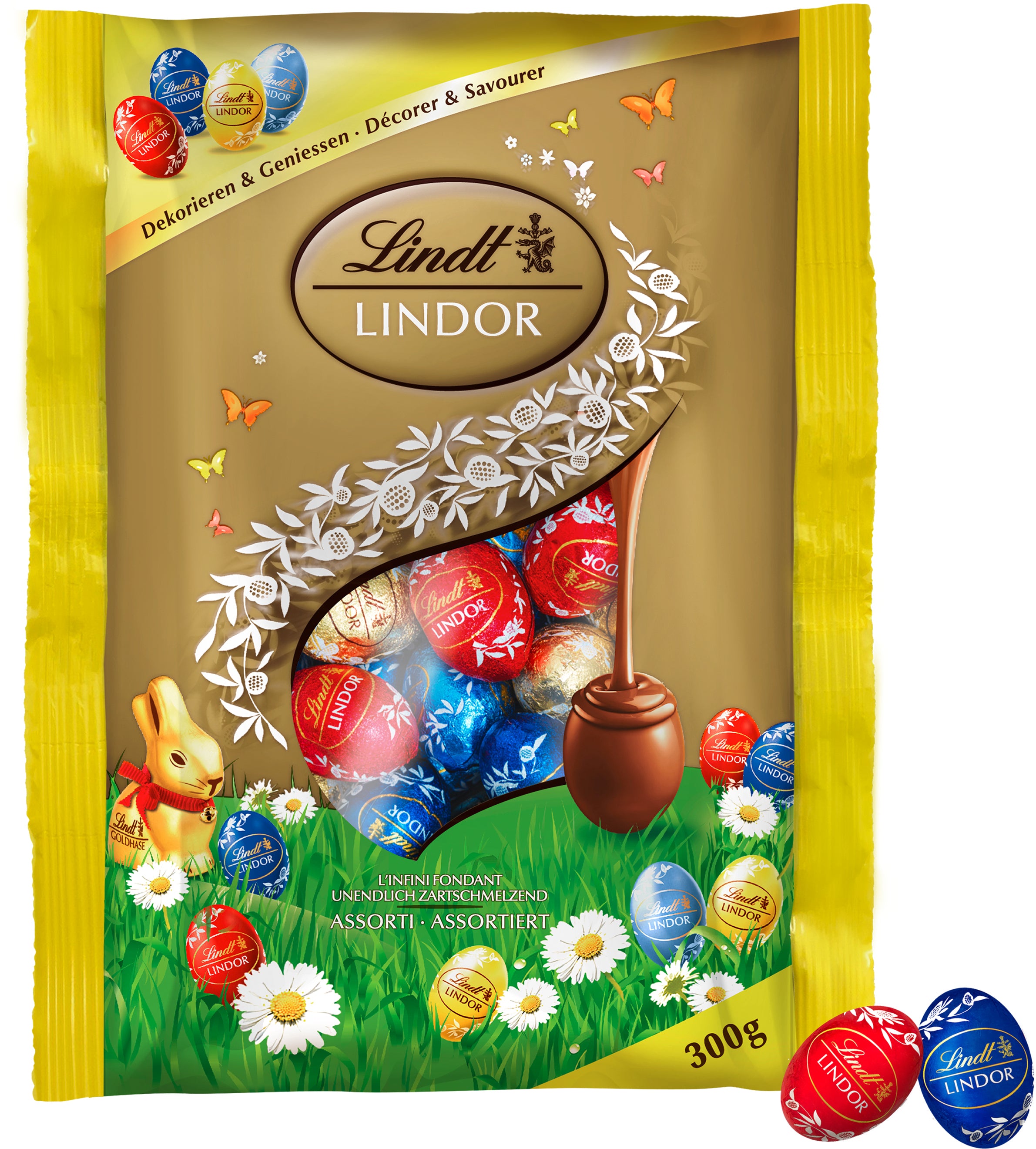 LINDT Lindor oeufs 659395 assorti 300g