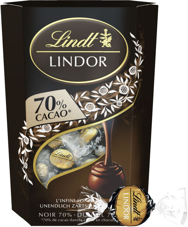 LINDT Lindor Boules 659405 Foncé 70% Cacao 200g