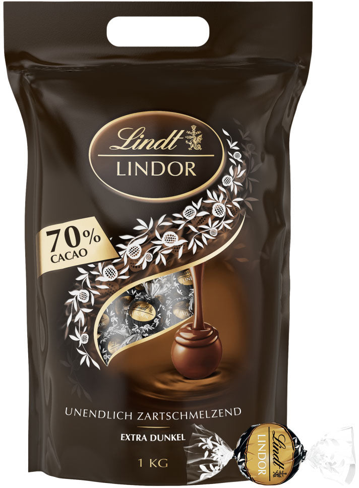 LINDT Lindor Boules 660252 Foncé 70% Cacao 1000g
