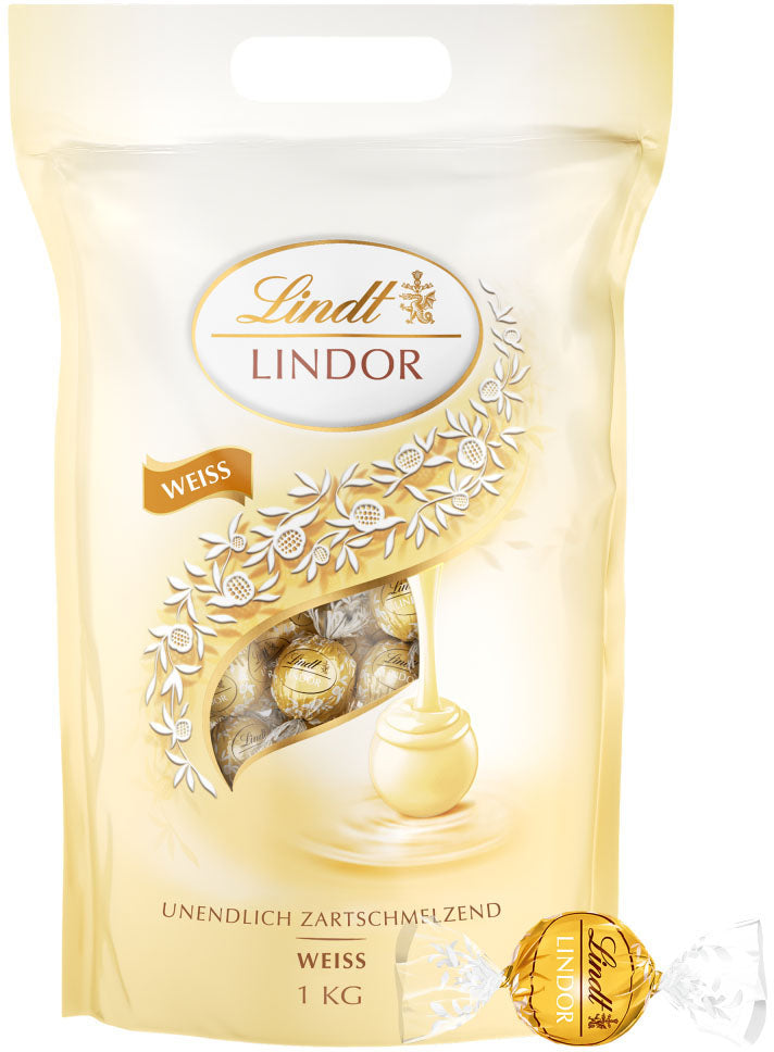 LINDT Lindor Boules 660253 Blanc 1000g
