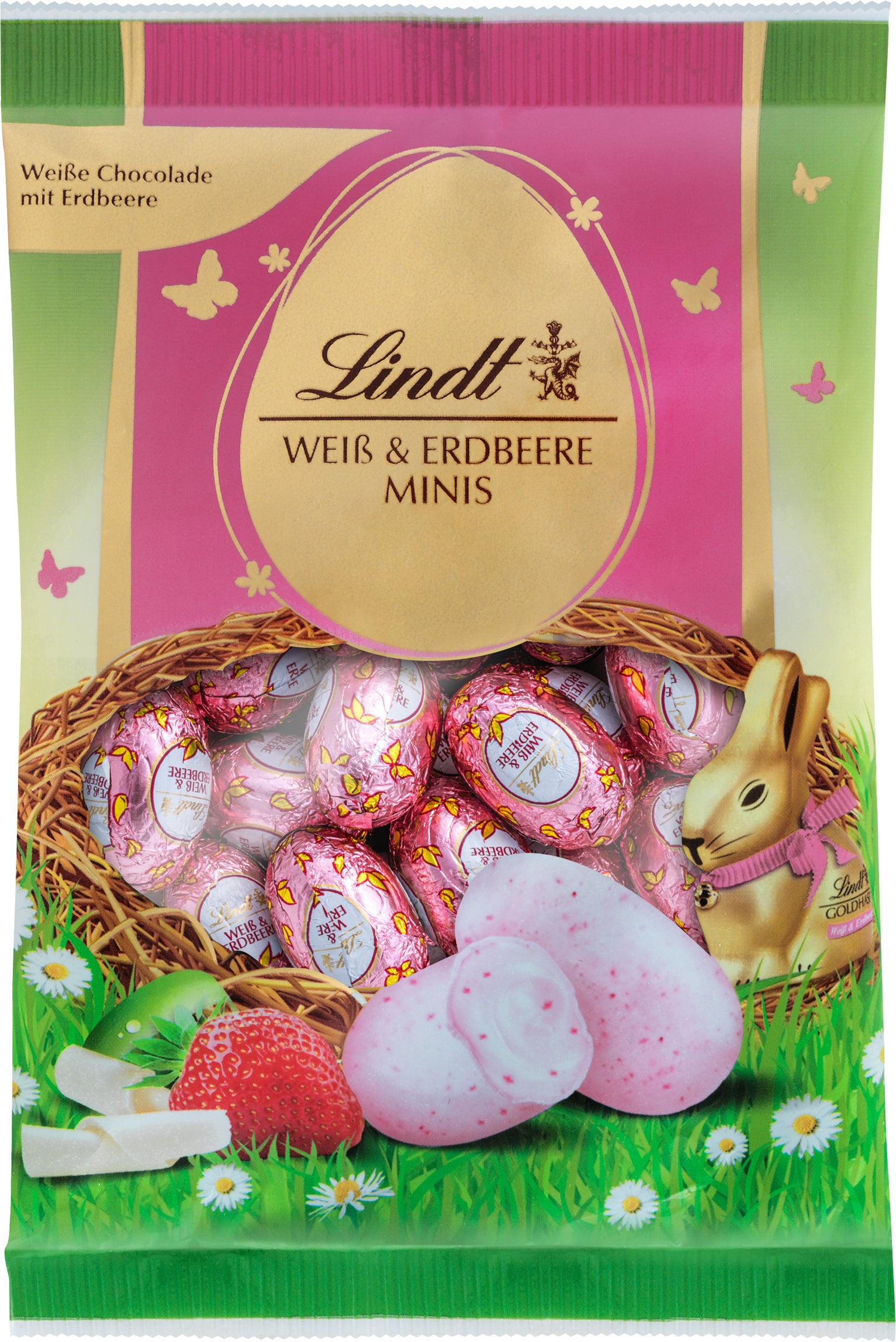 LINDT Oeufs Fraise 668424 100g