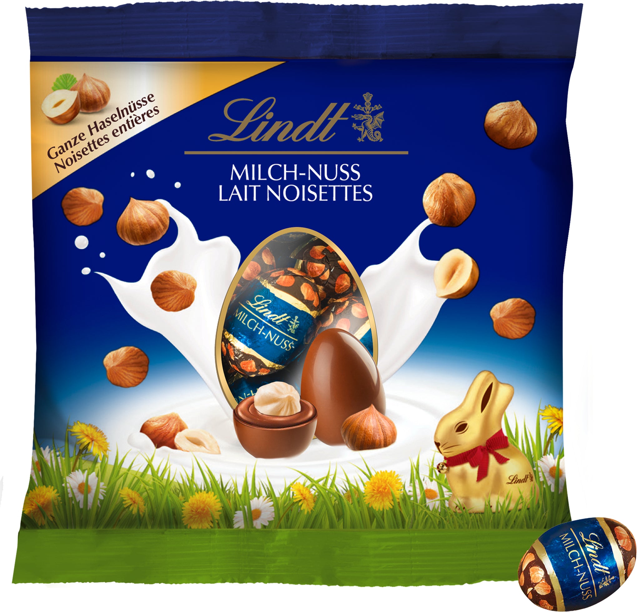 LINDT Oeufs Lait Noisette 679676 160g