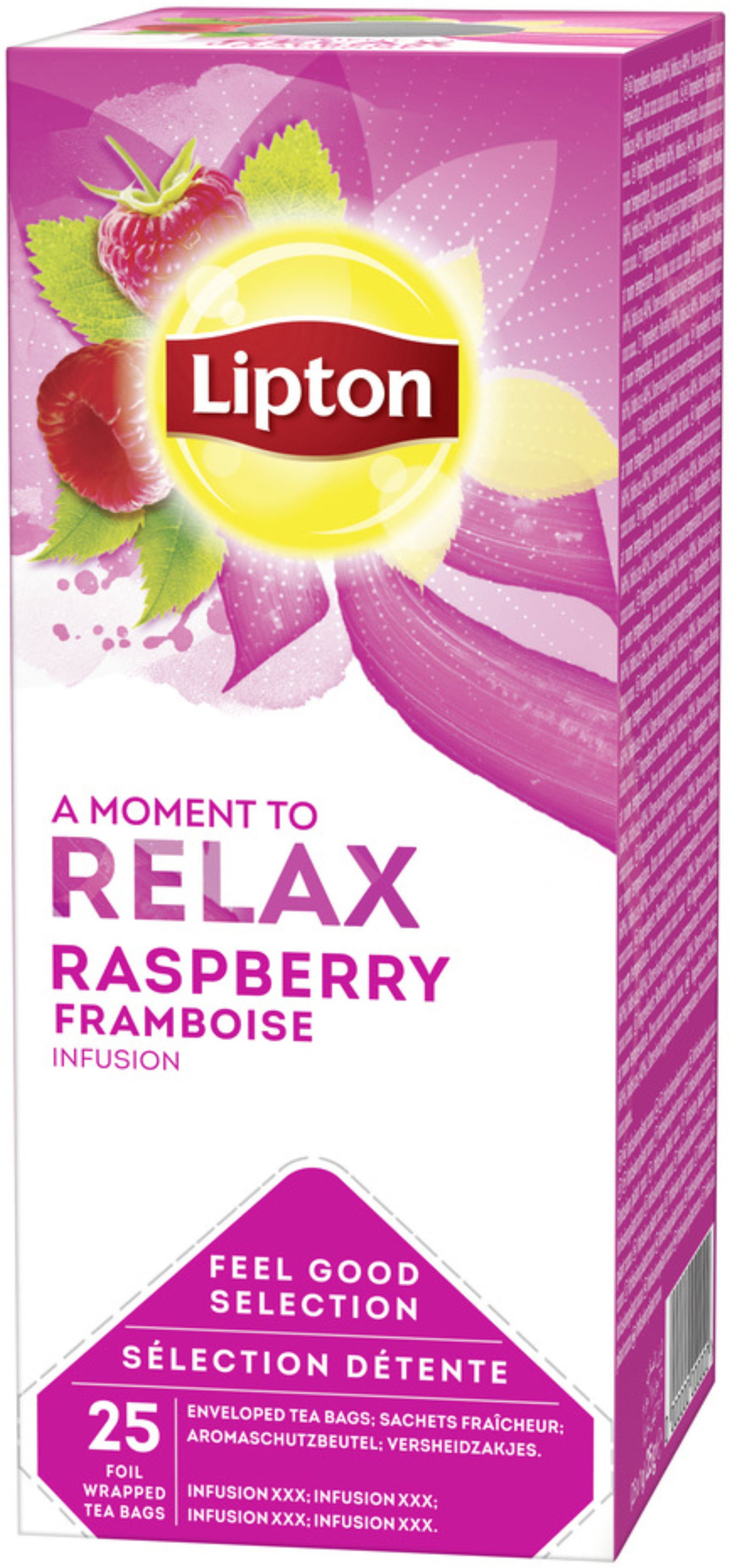 LIPTON Thé à la framboise 4057272 25 Sachets