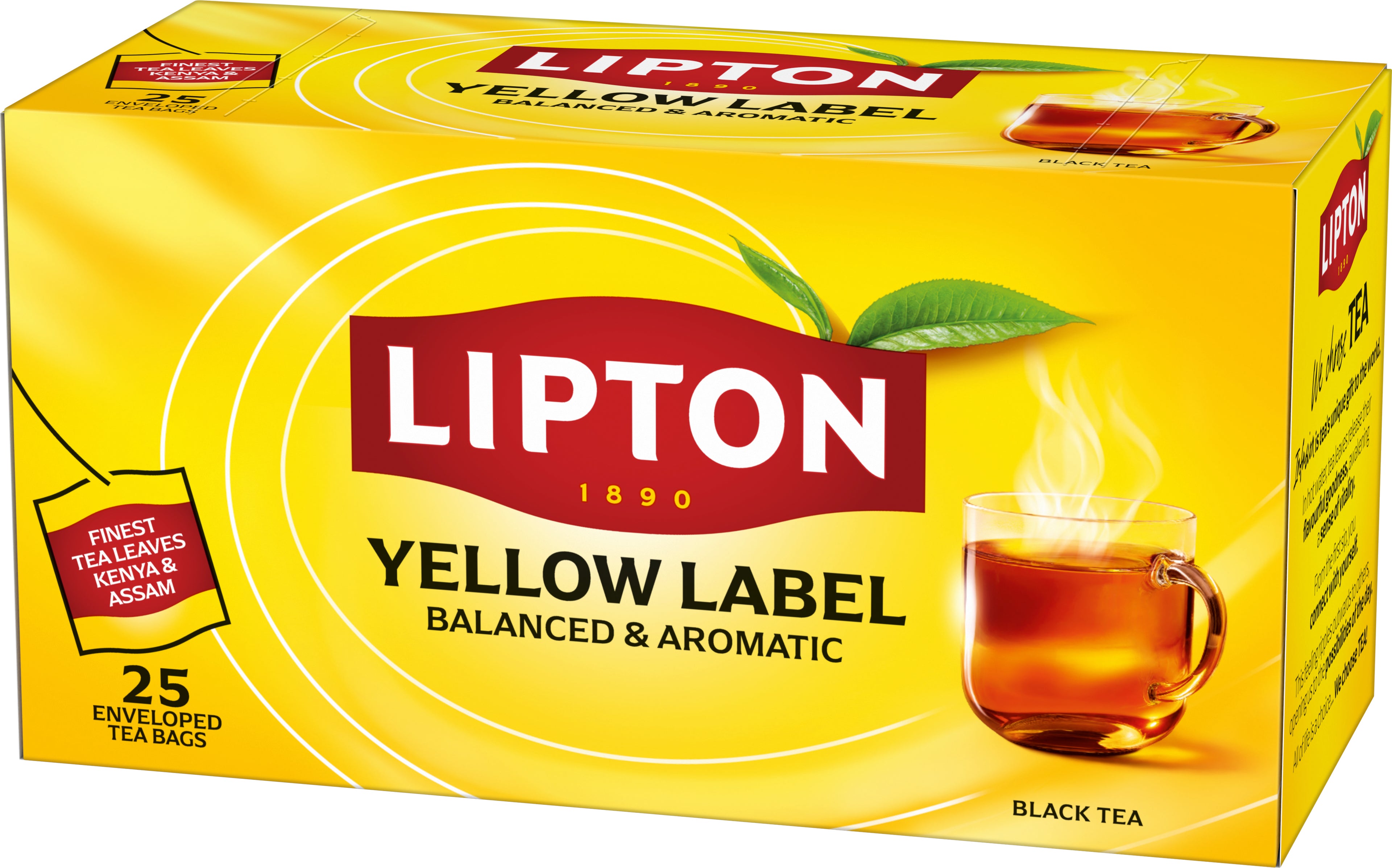 LIPTON Thé noir Yellow Lable 4091087 25 Sachets