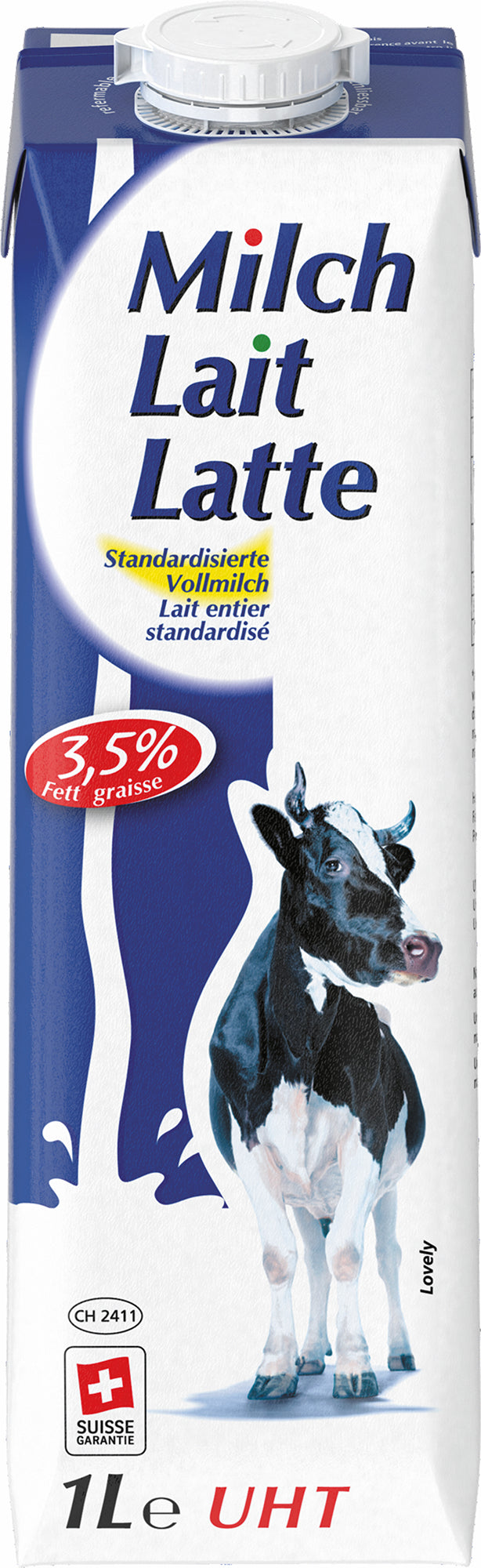 LOVELY Lait entier 3,5%, UHT 1346626 1 l, 12 pcs.