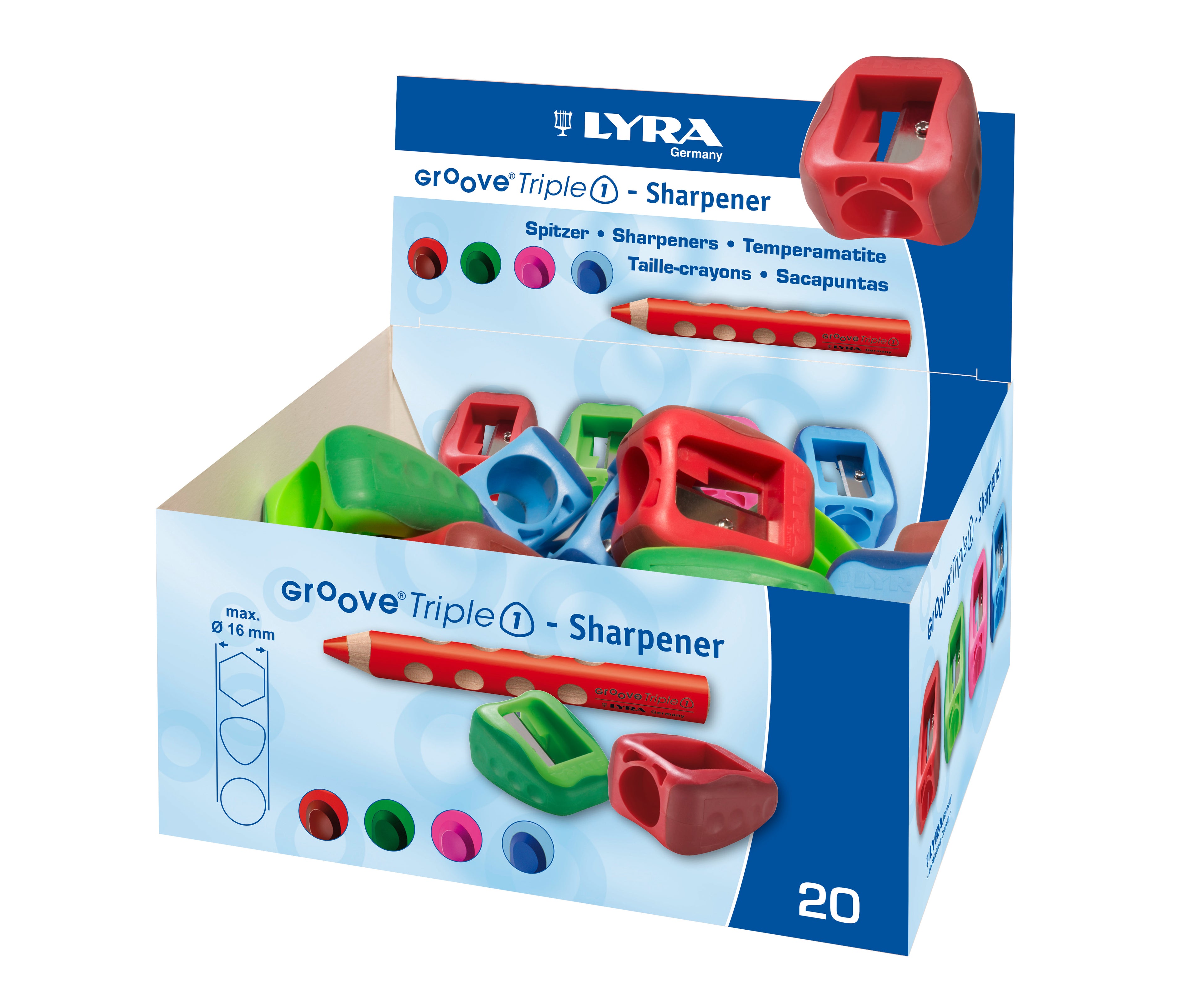 LYRA      Taille-crayon Groove Triple 1