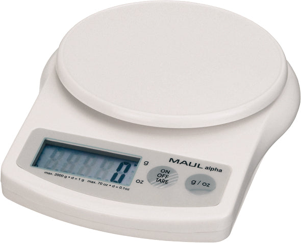 MAUL Balance lettre MAULalpha 2000g 22.60 1g blanc