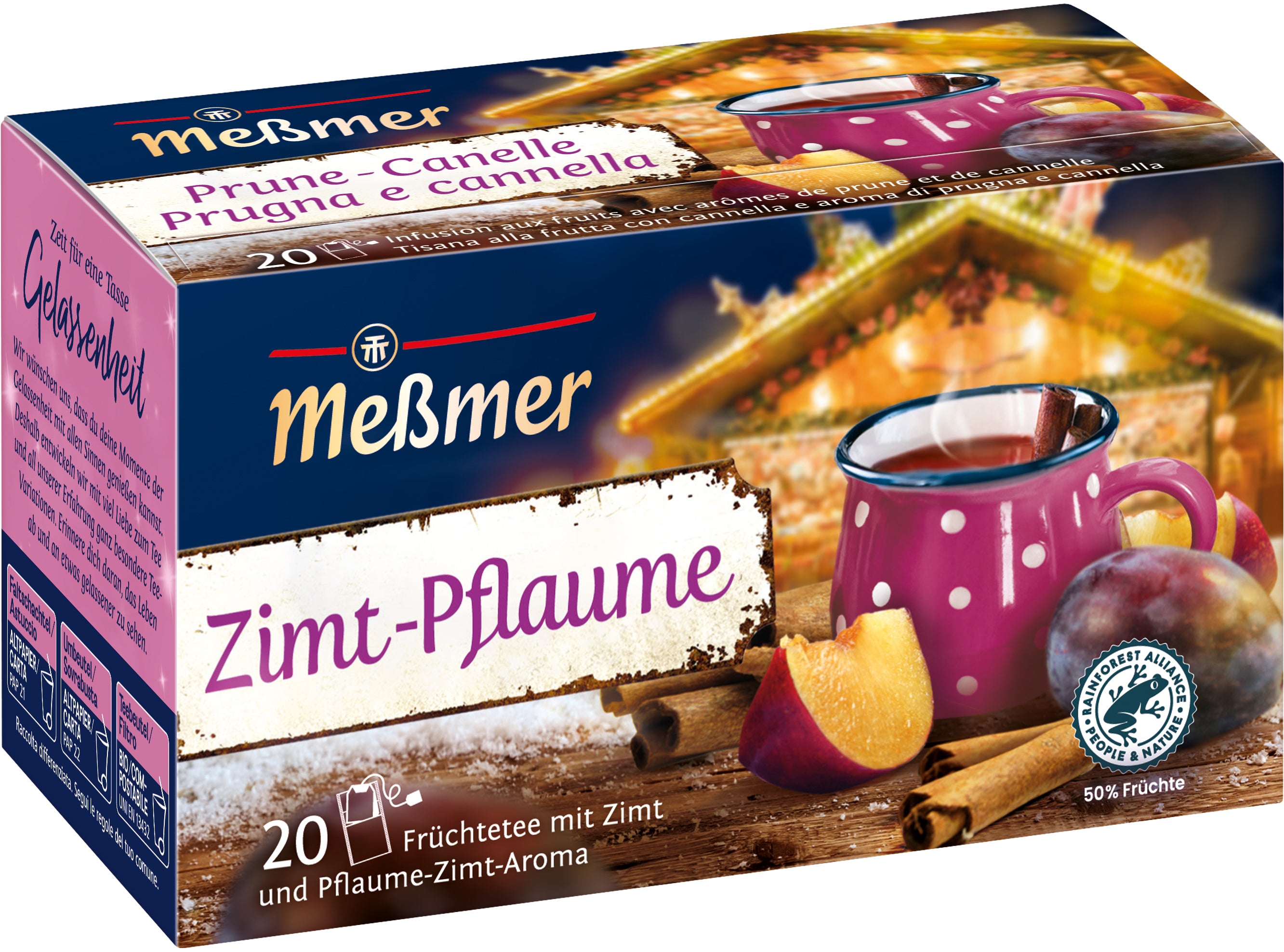 MESSMER Prune à la cannelle 10675400 Sachets 2.5g, 20 pcs.