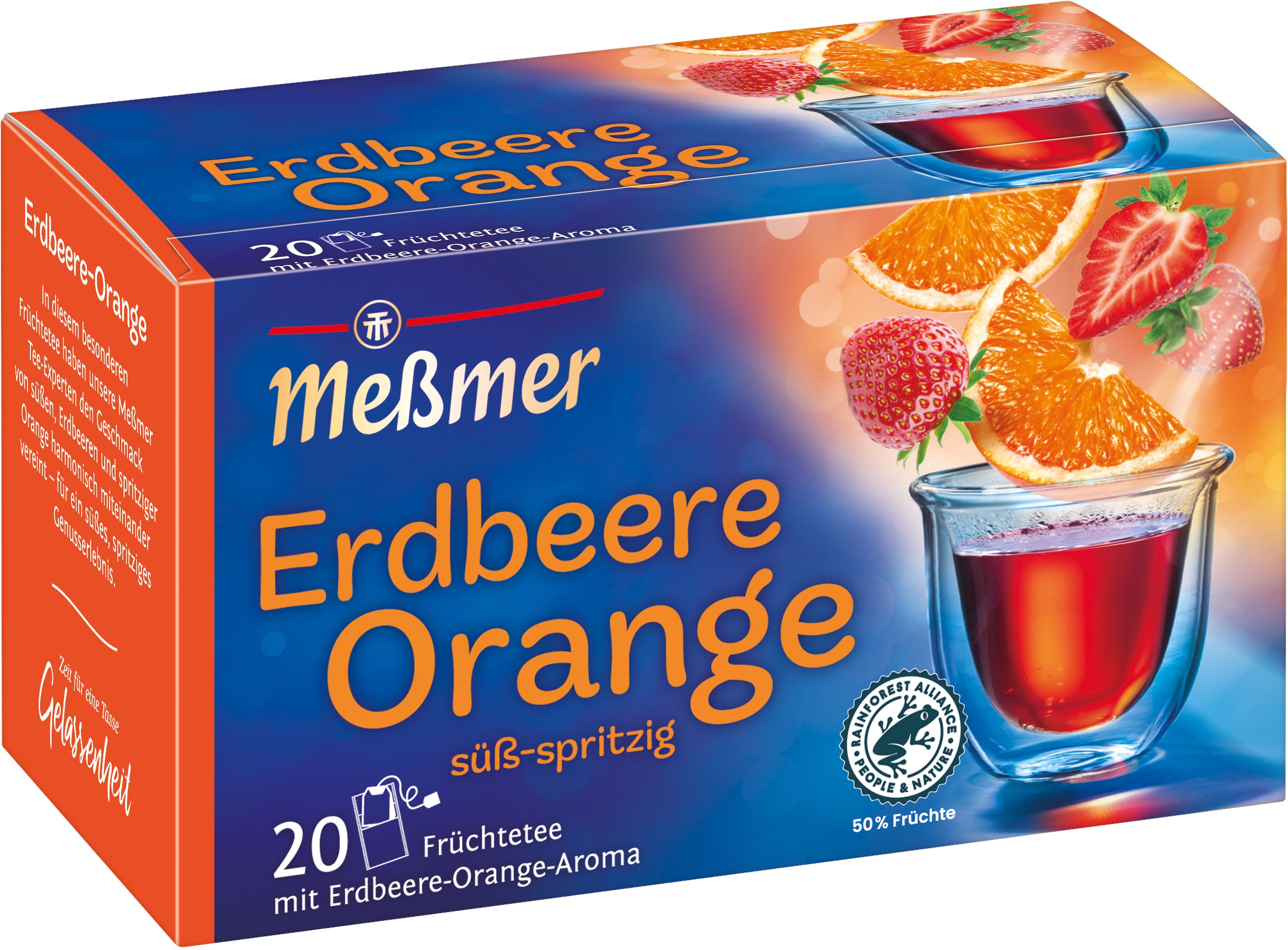 MESSMER Fraise-orange 10780300 Sachets 2.25g, 20 pcs.