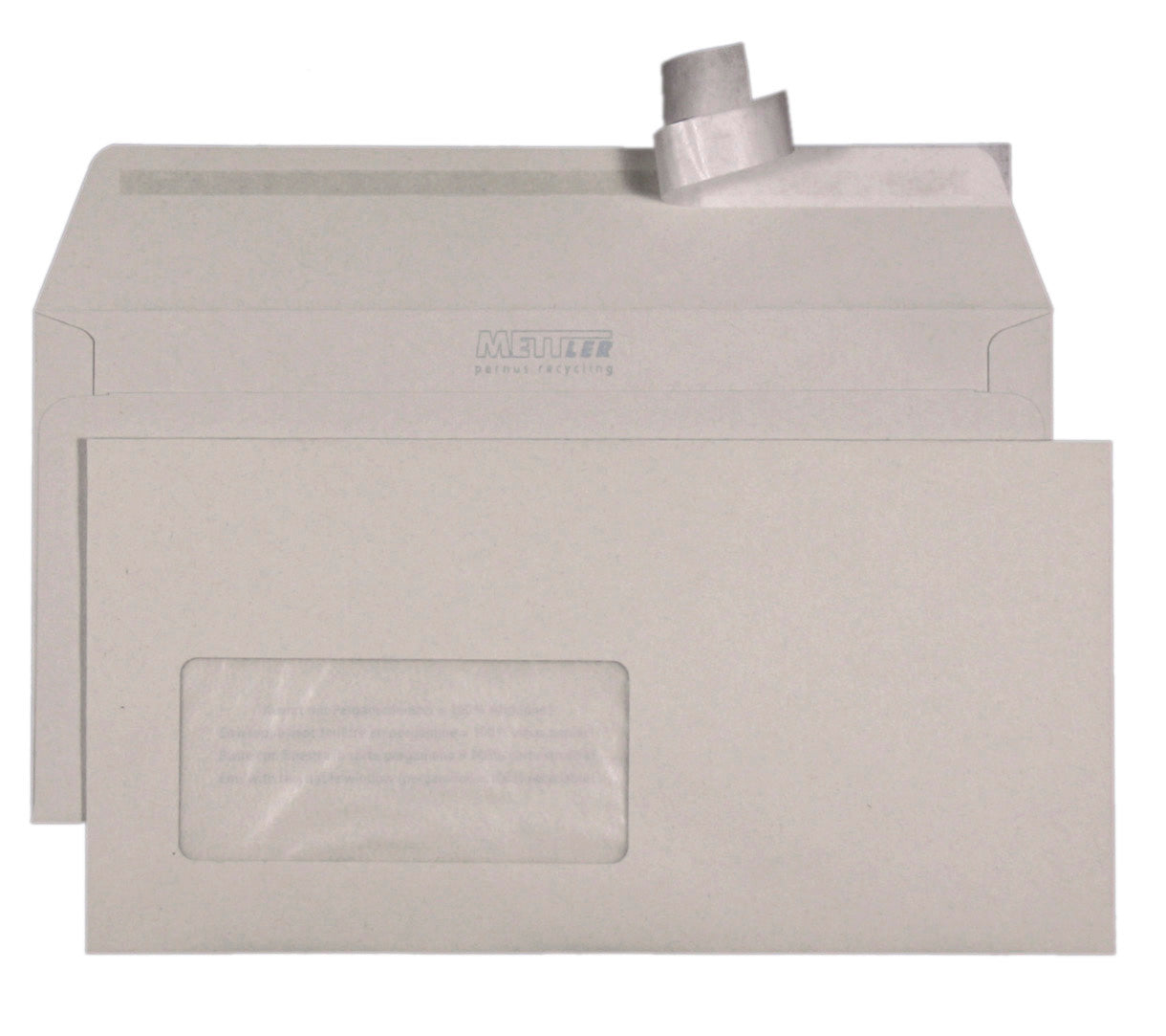 METTLER Enveloppe fenêtre gauche C5/6 7045 100g, recyclé 500 pcs.