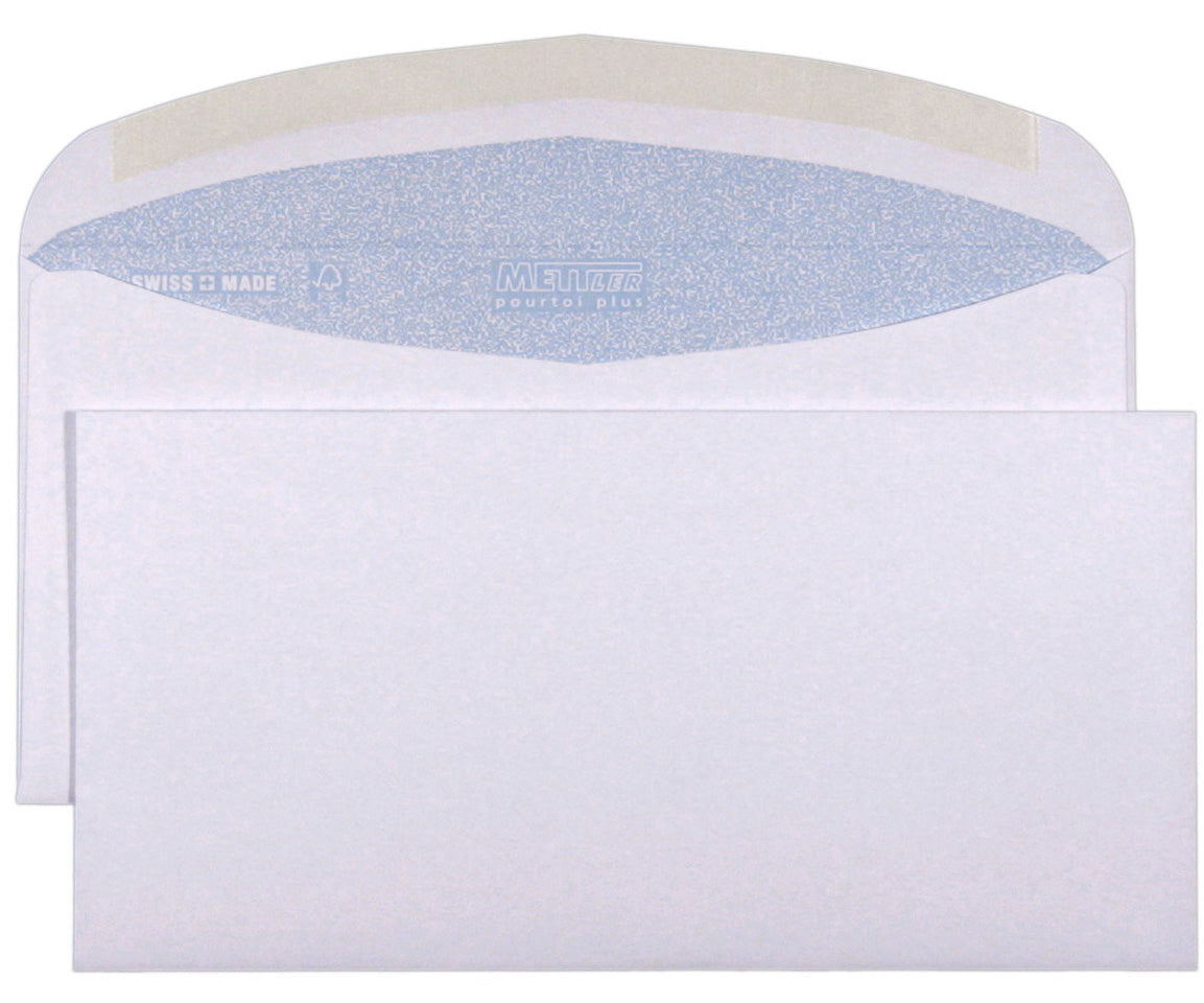 METTLER Enveloppe sans fenêtre C5/6 7076 100g, ultra blanc 500 pcs.