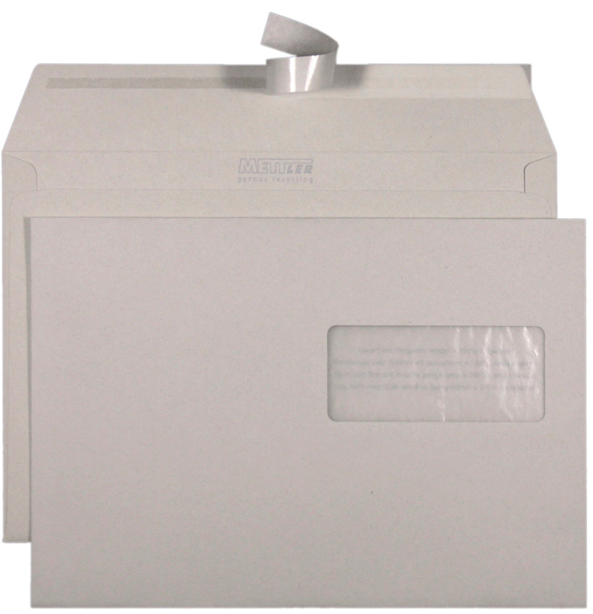 METTLER Enveloppe fenêtre droite C5 8048 100g, recyclé 500 pcs.