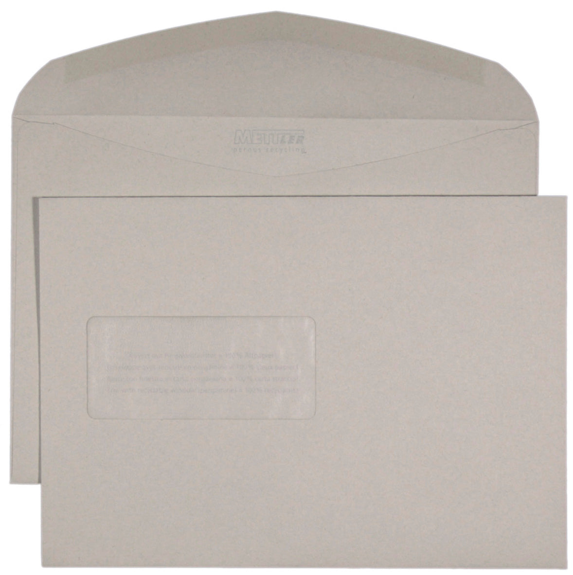 METTLER Enveloppe fenêtre gauche C5 8055 100g, recyclé 500 pcs.