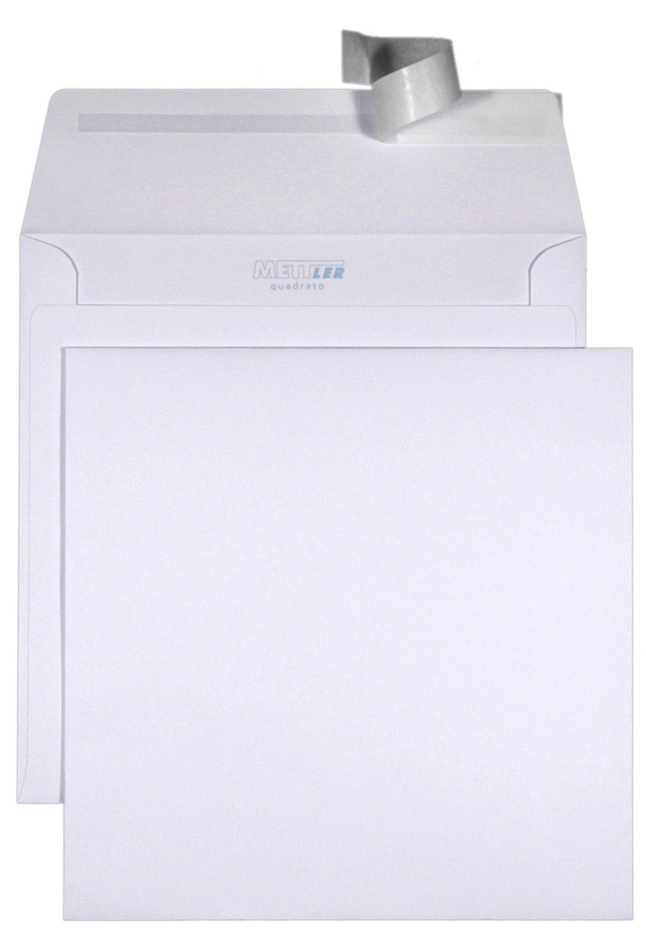 METTLER Enveloppe s. fenêtre 175x175mm 8066-175-175 120g, ultra blanc 500 pcs.