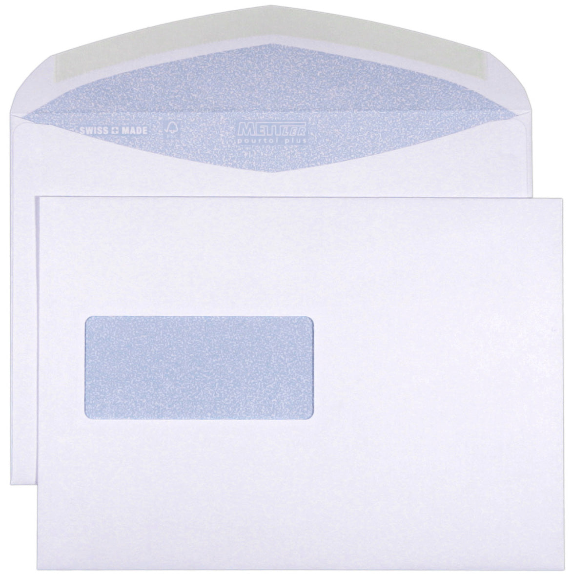 METTLER Enveloppe fenêtre gauche C5 8075-LASER 100g, ultra blanc 500 pcs.