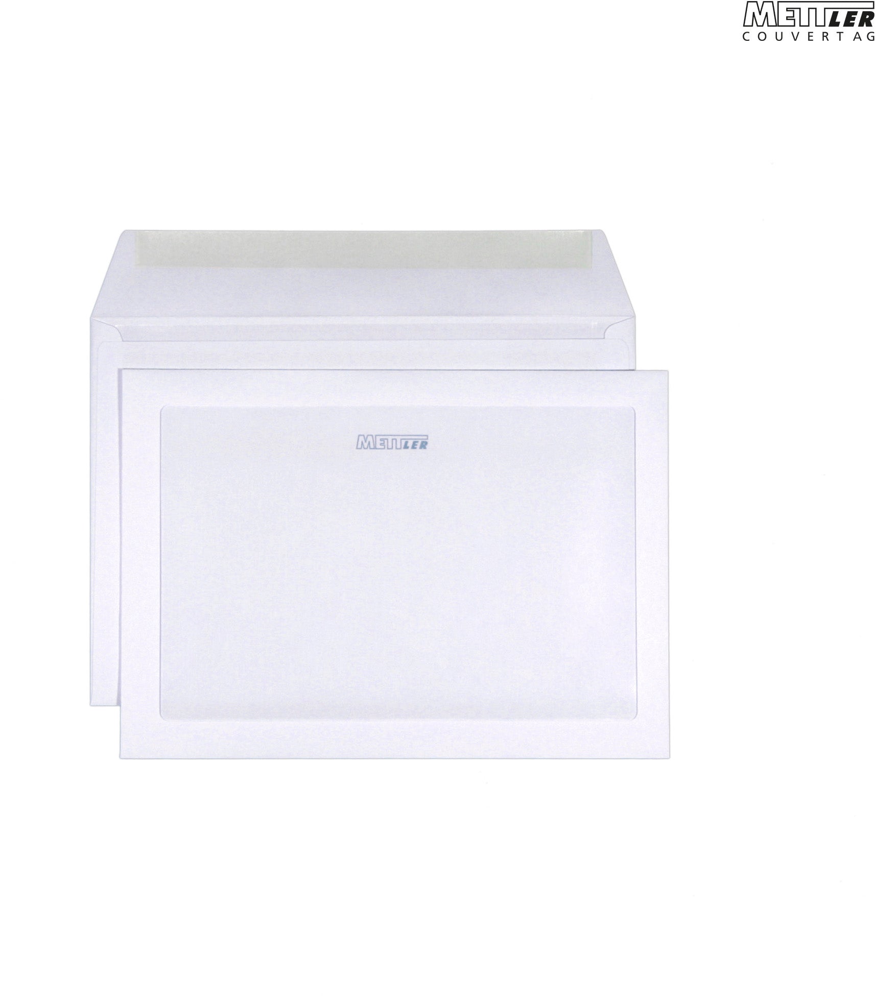 METTLER Enveloppe fen. pub. devant C5 8076-WERBEF 100g, ultra blanc 500 pcs.