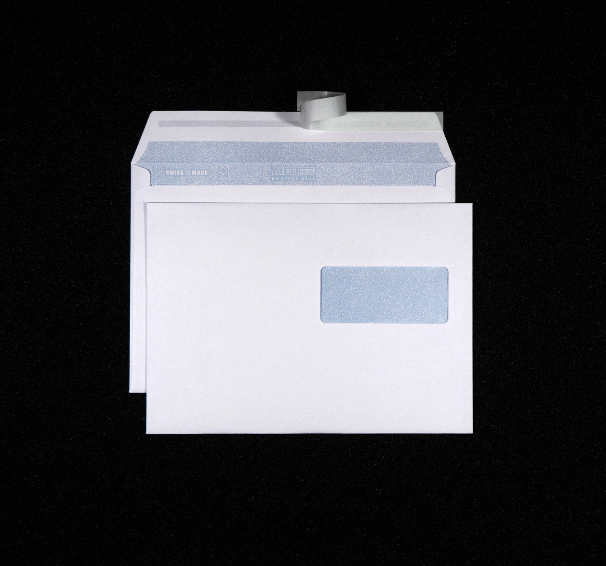 METTLER Enveloppe fenêtre droit C5 8084 100g, blanc 500 pcs.