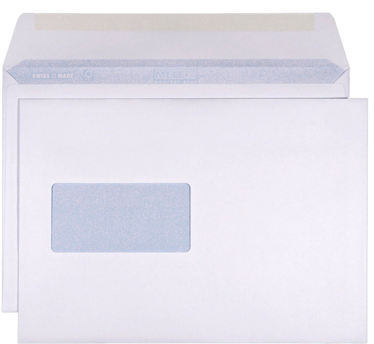 METTLER Enveloppe fenêtre gauche B5 8095 100g, patte gommée 500 pcs.