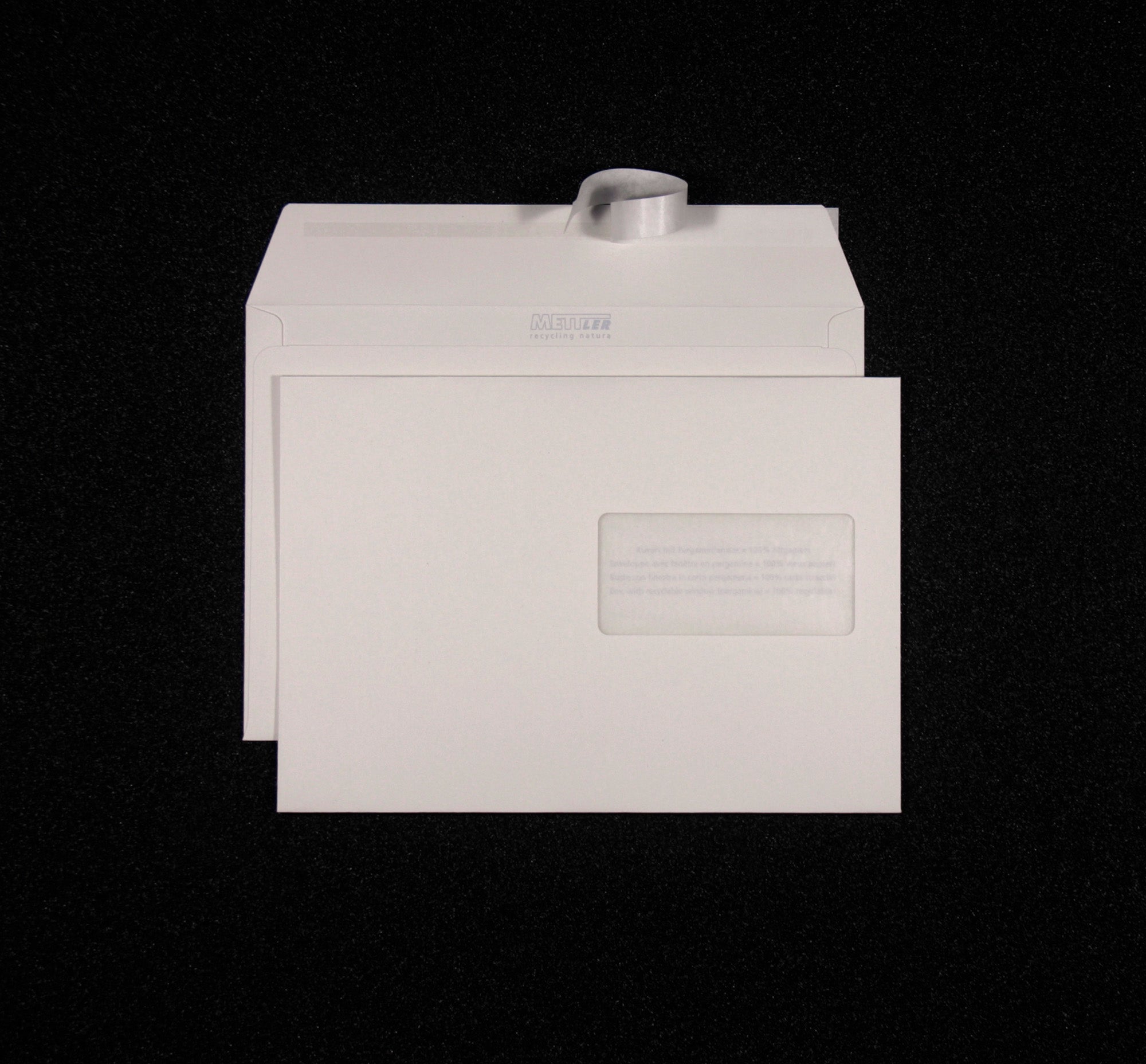 METTLER Enveloppe fenêtre droite C5 8144 120g, recyclé 500 pcs.