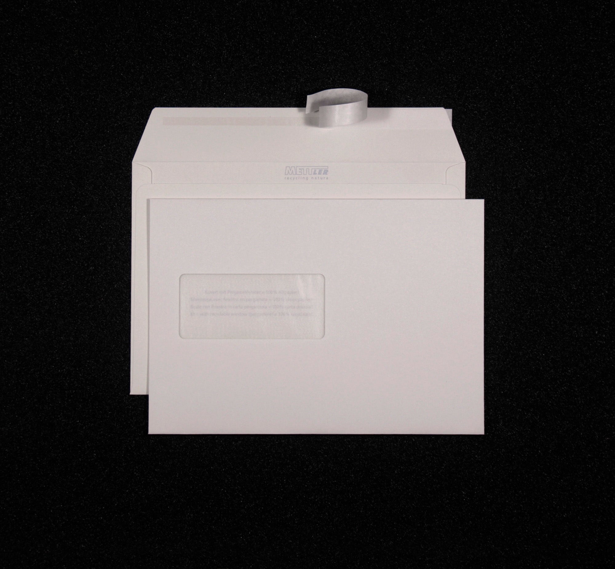 METTLER Enveloppe fenêtre gauche C5 8145 120g, recyclé 500 pcs.