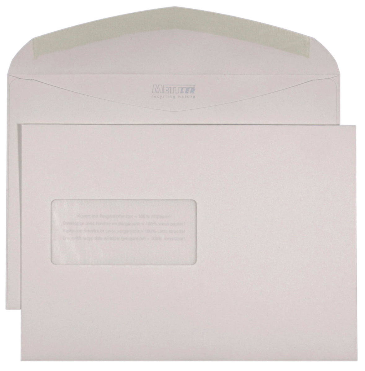 METTLER Enveloppe fenêtre gauche C5 8155 120g, recyclé 500 pcs.