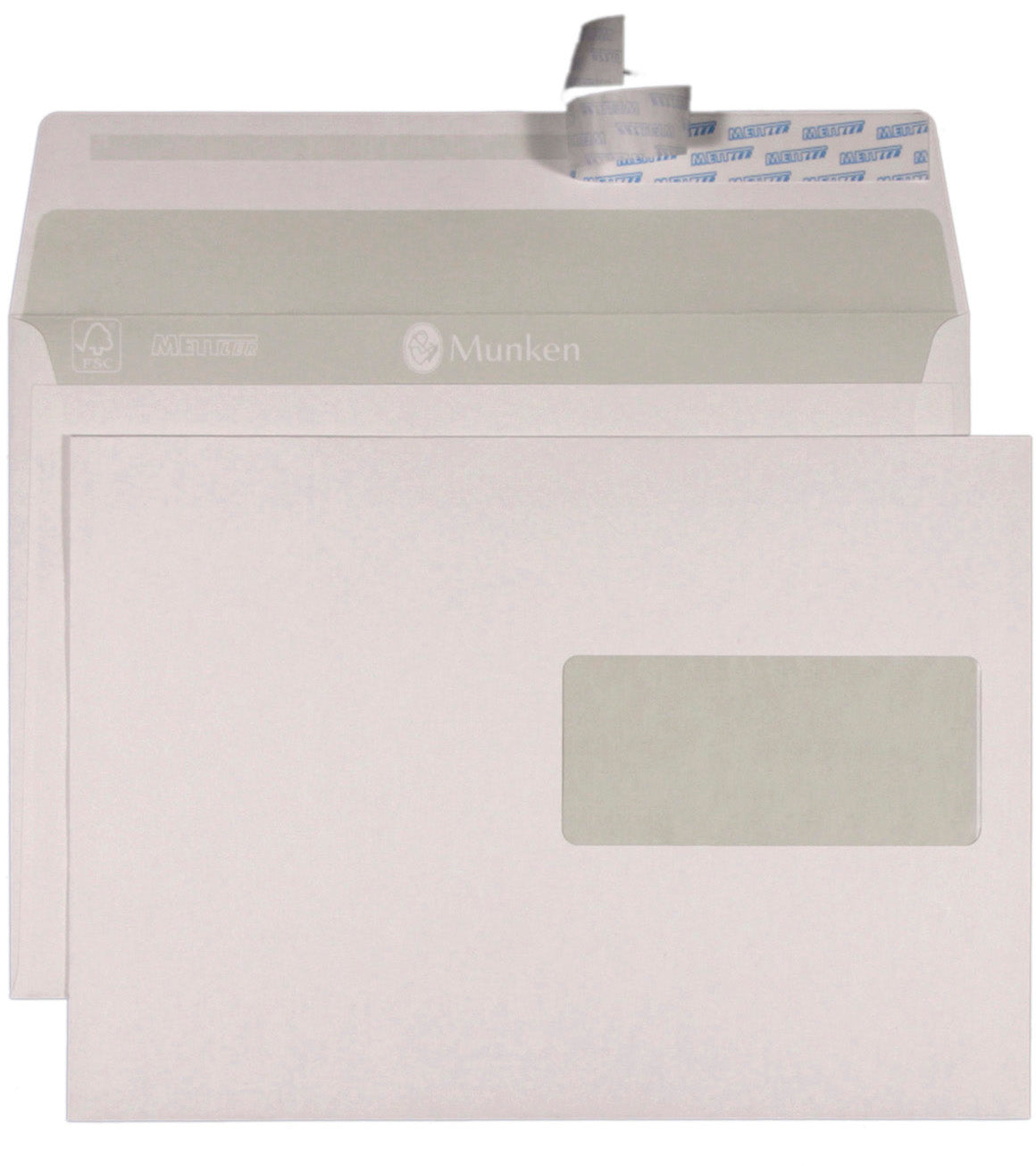 METTLER Enveloppe fenêtre droite C5 8224-120 120g, blanc 500 pcs.