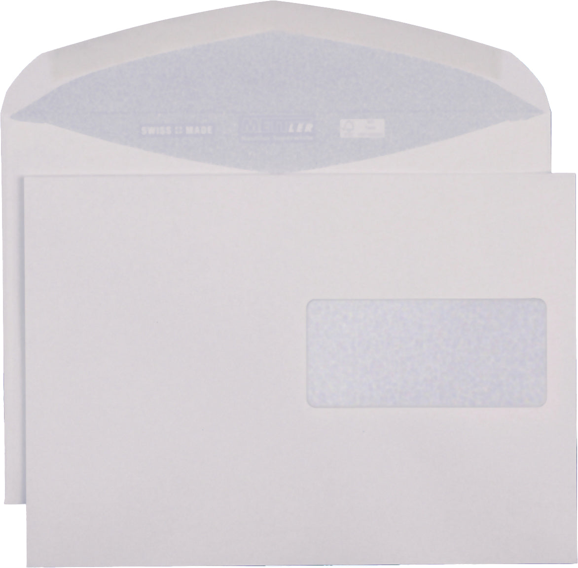 METTLER Enveloppe fenêtre droite C5 8254 100, recyclé blanc 500 pcs.