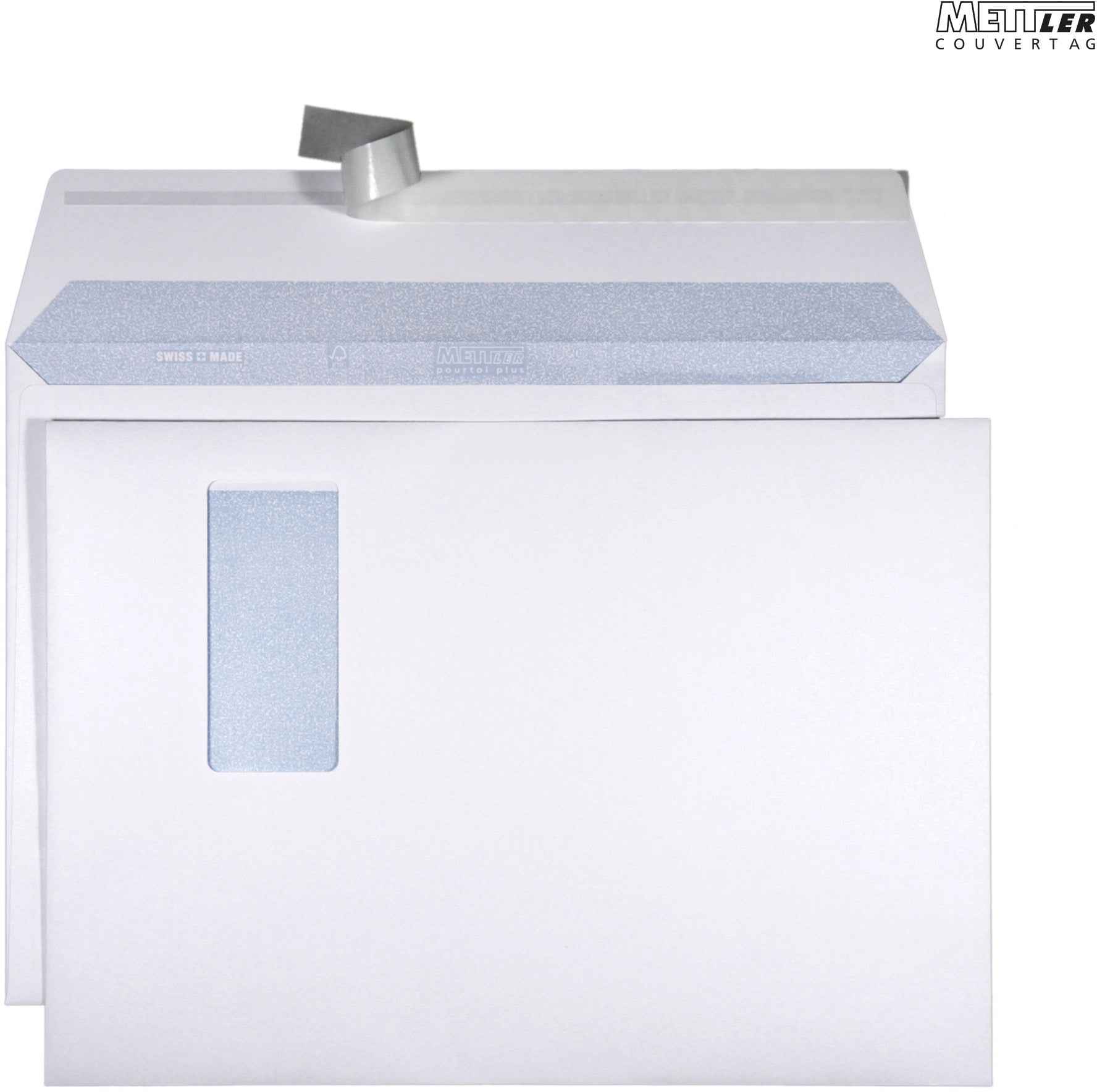 METTLER Enveloppe fenêtre droite C4 9064-LASER 120g, ultra blanc 250 pcs.