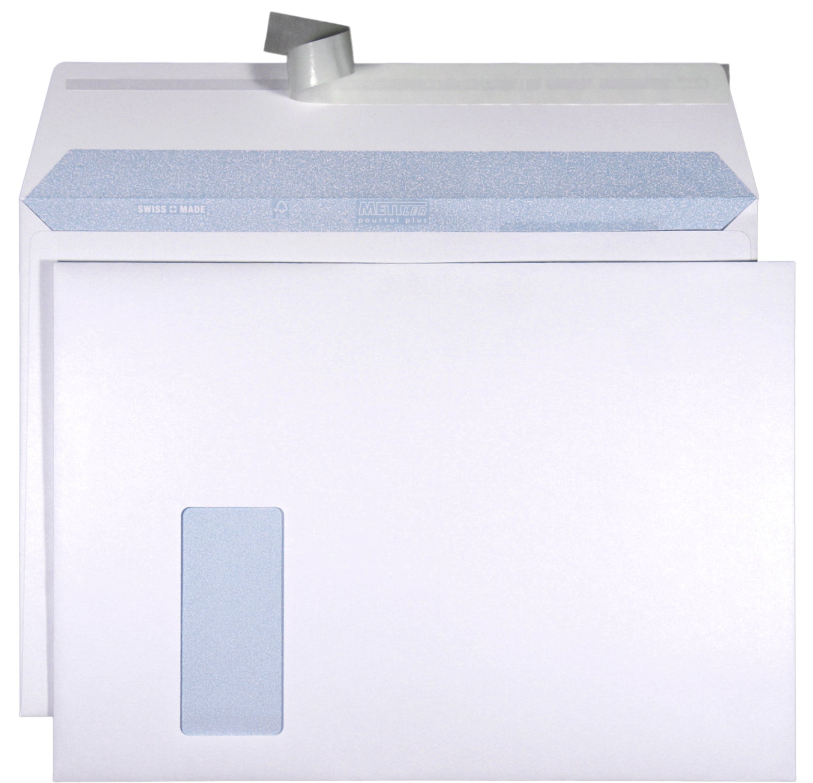 METTLER Enveloppe fenêtre gauche C4 9065-LASER 120g, ultra blanc 250 pcs.