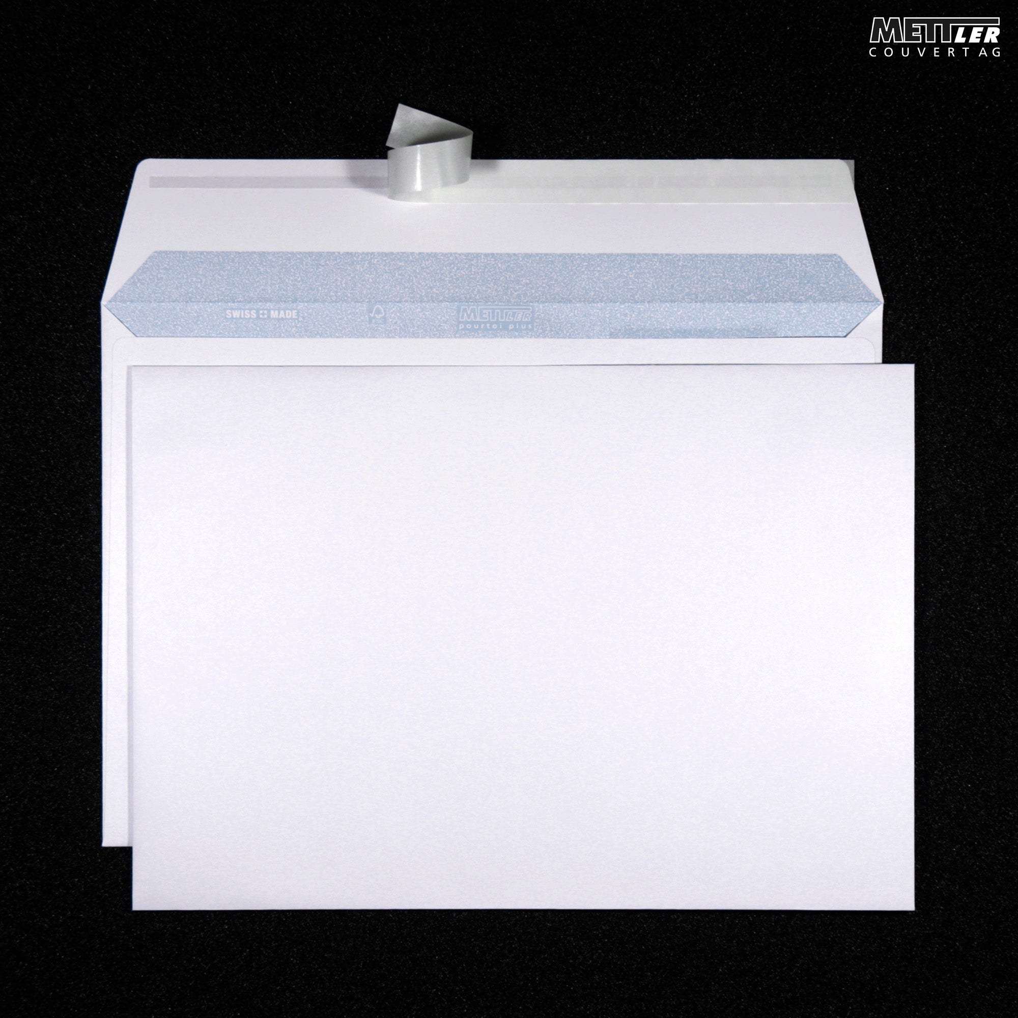 METTLER Enveloppe sans fenêtre C4 9066 120g ultra bl., colle 250 pcs.